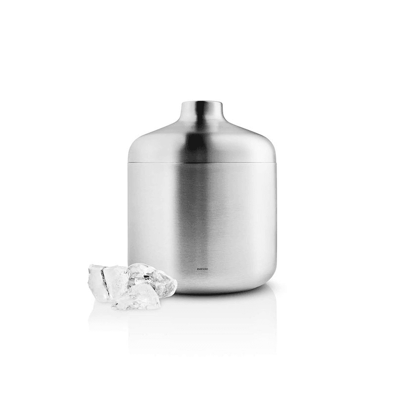 Liquid Lounge Insulated Ice Bucket with Scoop, D14 x H17cm, Brushed Steel