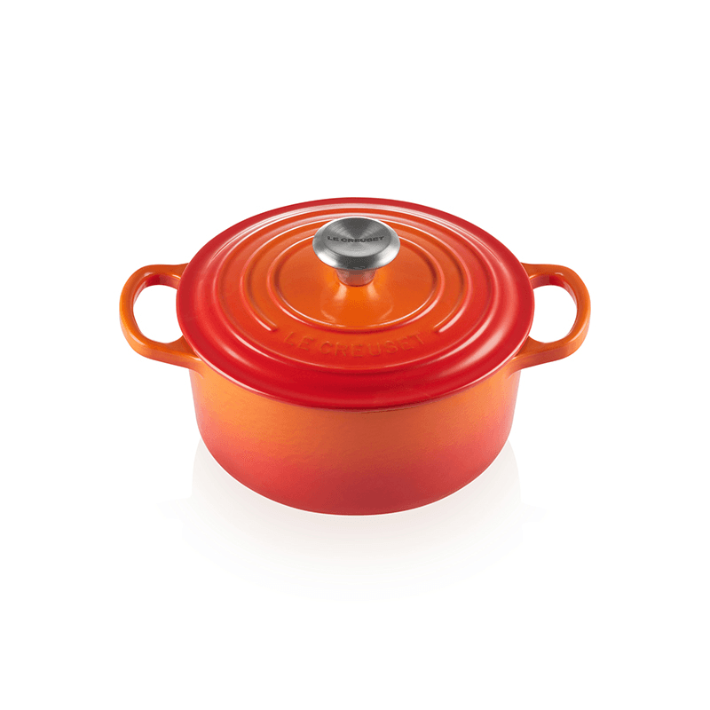 Signature Cast Iron Round casserole, 20cm - 2.4 litre, Volcanic