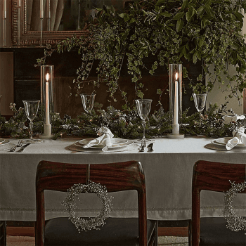 Image showing the Marble Hurricane Dinner Candle Holder, H37cm, Clear product.