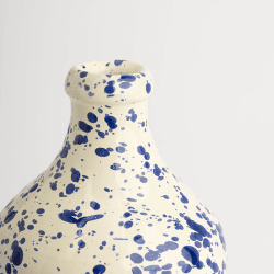 Image showing the Splatter Ceramic Bottle, 500ml, Blueberry product.