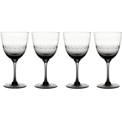Image showing the Lens Set of 4 Wine Glasses, 250ml, Smoky product.