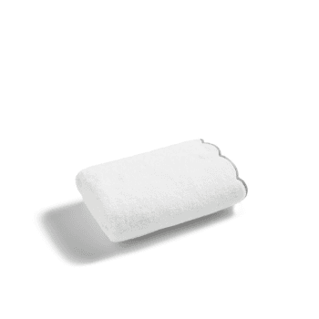 Image showing the Scallop Hand Towel, 50 x 100cm, Matcha product.
