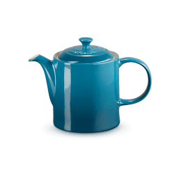 Image showing the Le Creuset Stoneware Grand Teapot Deep Teal product.