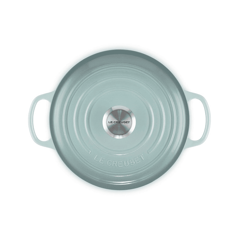 Cast Iron Round Casserole, 24cm, Sea Salt