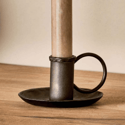 Image showing the Amri Candlestick, H5.5cm, Antique Black product.