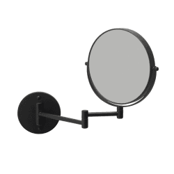 Image showing the Forte Double Sided Makeup Mirror, Black product.