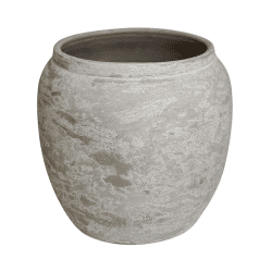 Image showing the Milos Rustic Round Planter, H29cm, Cement product.