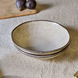 Image showing the Malia Bowl, D19.5cm, Cream product.