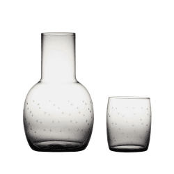 Image showing the Stars Carafe Set and Glass, 1.3l, Smoky product.