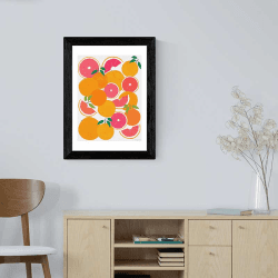 Image showing the Leanne Simpson Grapefruit Harvest Print, Orange product.