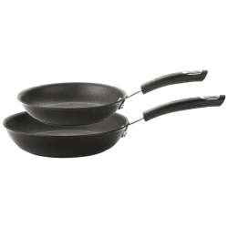 Image showing the Total Anodised Non-Stick Frying Pan Set, 22cm & 28cm, Black product.