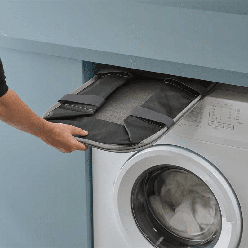 Hold-All Collapsible Laundry Basket, 35L, Grey