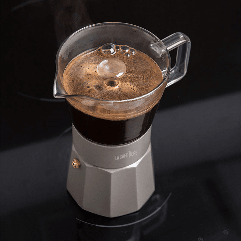 Verona Glass Espresso Maker, 290ml, Clear