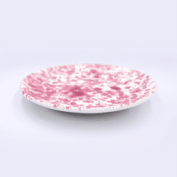 Image showing the Splatter Side Plate, D21cm, Cranberry product.