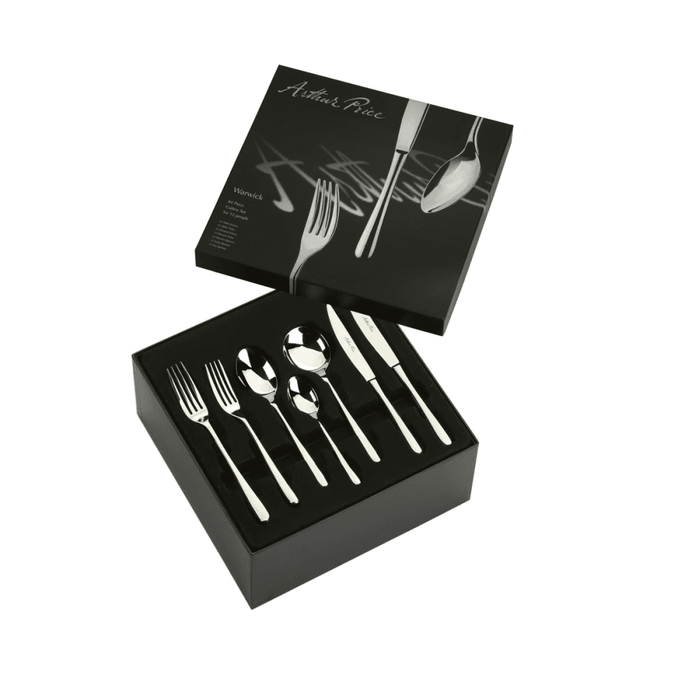 Warwick 84 piece cutlery set, Stainless Steel