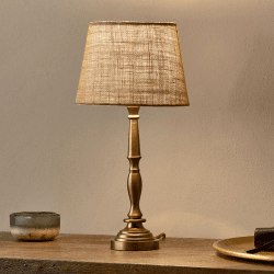 Image showing the Lele Solid Brass Table Lamp, H34cm, Brass product.