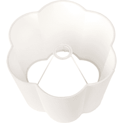 Image showing the Posy Tapered Scalloped Shade, 30cm, White product.