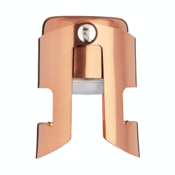 Image showing the BarCraft Champagne and sparkling wine bottle stopper, 12 x 17 x 22cm, Copper Effect/Stainless Steel product.