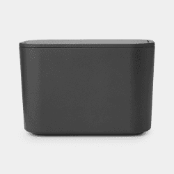 Image showing the MindSet Bathroom Waste Caddy, Dark Grey product.