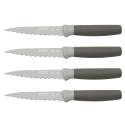 Image showing the Leo, Set of 4 Steak Knife, Grey product.