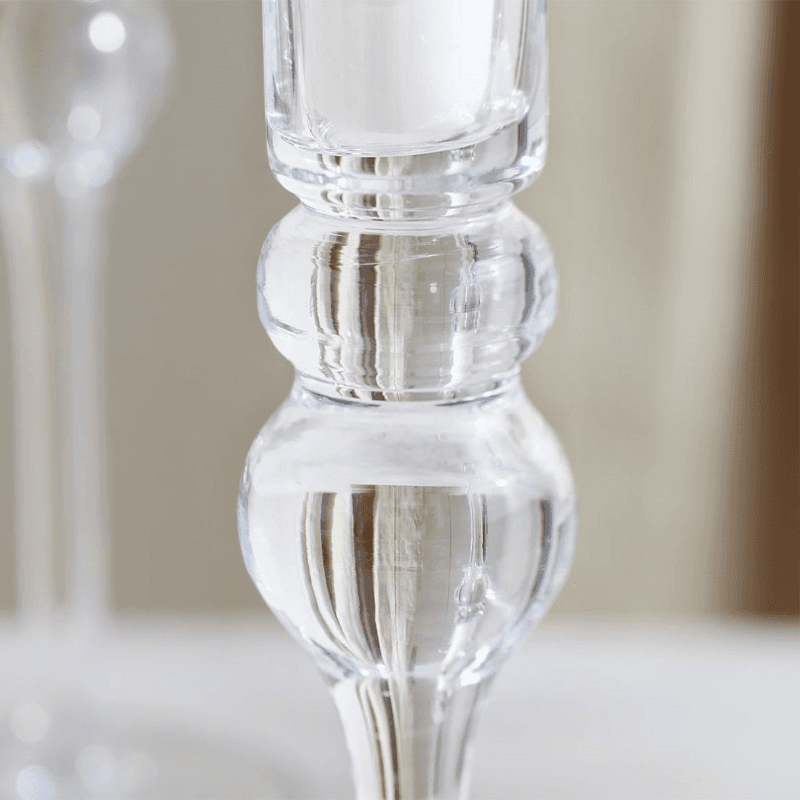 Candle Holder, Dinner, Glass, H36cm