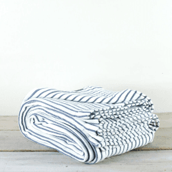 Image showing the Hikari Throw, 150 x 200cm, Blue & White product.