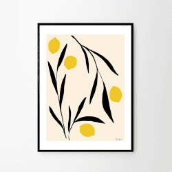 Image showing the Lemon - Anna Morner Art print, H70 x D50cm, Multi product.