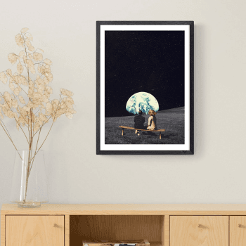 Image showing the Frank Moth, To Live There Framed Art Print, Multi product.