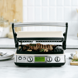 Image showing the Non-Stick 3-in-1 Contact Grill & Indoor BBQ, Cream product.