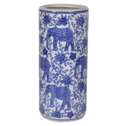 Image showing the Umbrella stand, H45cm, Blue/White product.