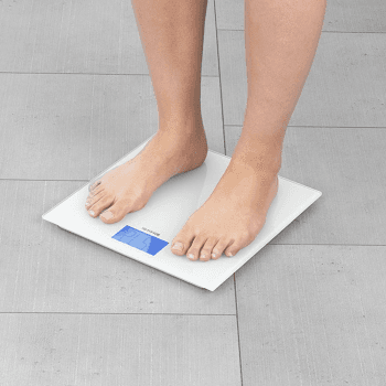 Image showing the Digital bathroom scales, 30 x 30cm, White product.