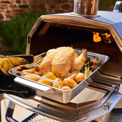 Image showing the Large Roasting Pan, 44 x 30cm, Stainless Steel product.