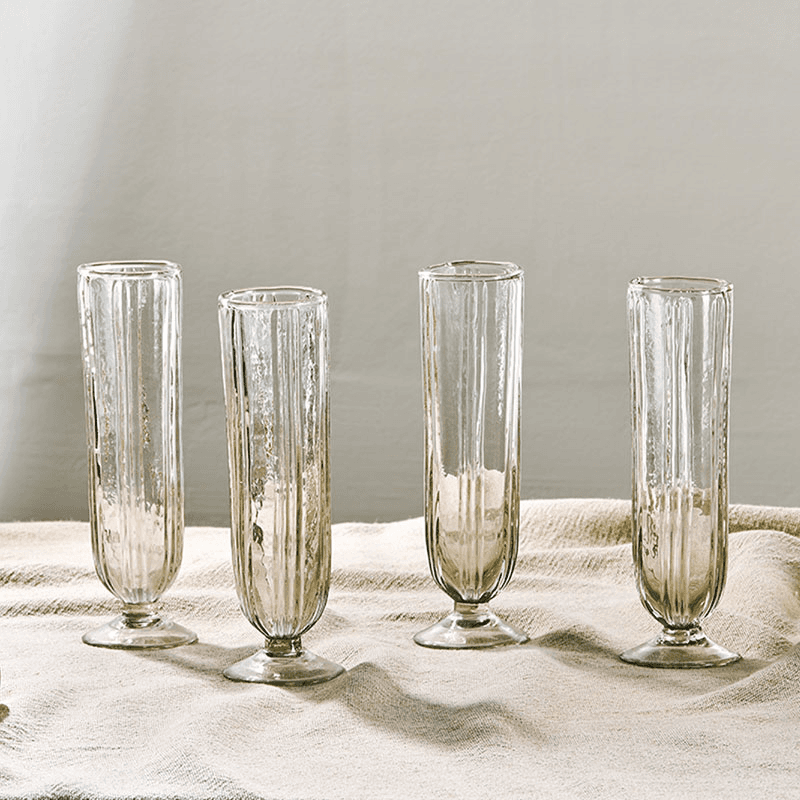 Sigiri Set of 4 Champagne Glasses, 250ml, Clear