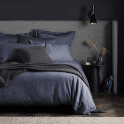 Image showing the Super Soft Cotton Fitted Sheet, King, French Blue product.