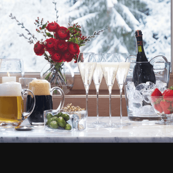 Image showing the Wine Pair of Prosecco Glasses, 250ml, Clear product.