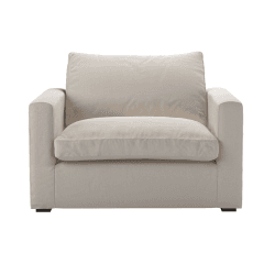 Image showing the Long Island Slim Armchair, H82cm x W803m x D73cm, Taupe product.