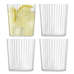 Image showing the Gio Line Set of 4 tumblers, 390ml, clear product.