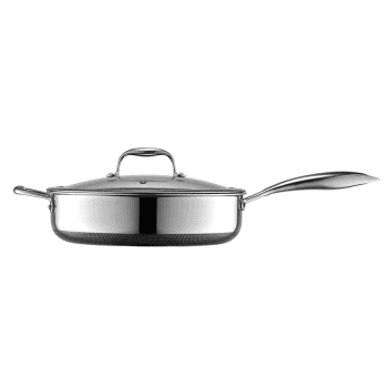 Image showing the Hybrid Deep Saute Pan with Lid, D24.5 cm, Steel product.