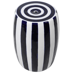Image showing the Ceramic Stool, H45cm, Blue product.