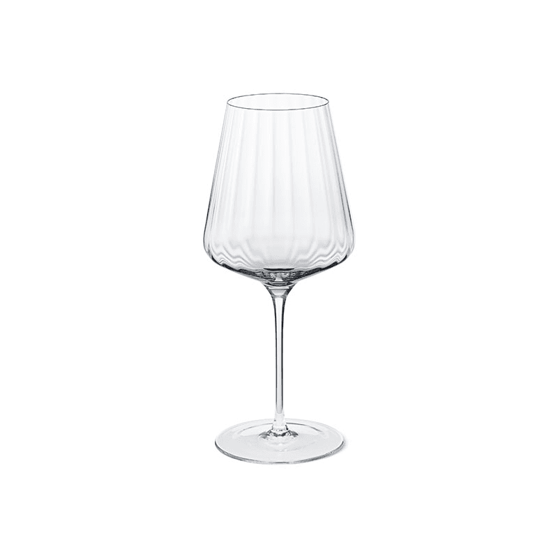 Bernadotte Set of 6 Lead Free Crystal  Red Wine Glasses, 540ml, Clear