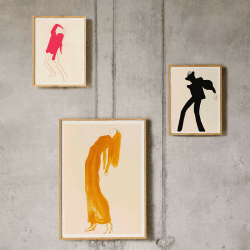 Image showing the The Pose Fsc Print, 50 x 70 cm, Pink product.