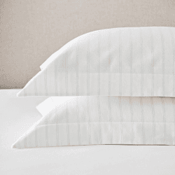 Image showing the Harley Super King Oxford Pillowcase, Blue Stripe product.