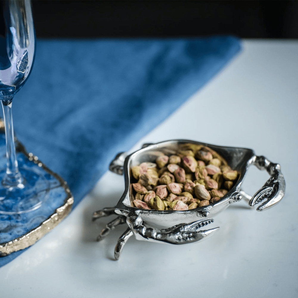 Small Nickel Crab Bowl, N/A