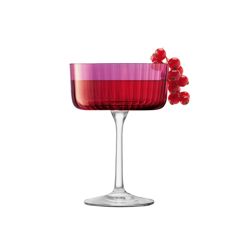 Gems Set of 4 Champagne/Cocktail Glasses, 230ml, Garnet