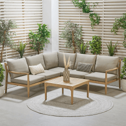 Image showing the Malta Corner Set, Taupe product.