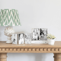 Image showing the Fine Edged Double photograph frame, 5 x 7", Silver product.