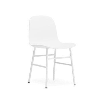Image showing the Form Dining chair, L48 x H80 x D52cm, White product.