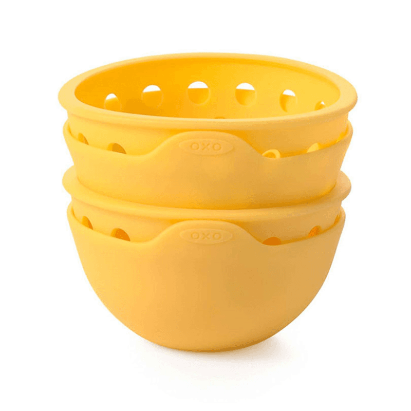 2-piece silicone egg poaching set