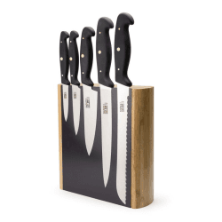 Image showing the Professional Series Magnetic 5 Piece Knife Block Set, Black product.
