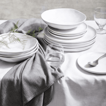 Image showing the Portobello 12 piece dinner set, White product.